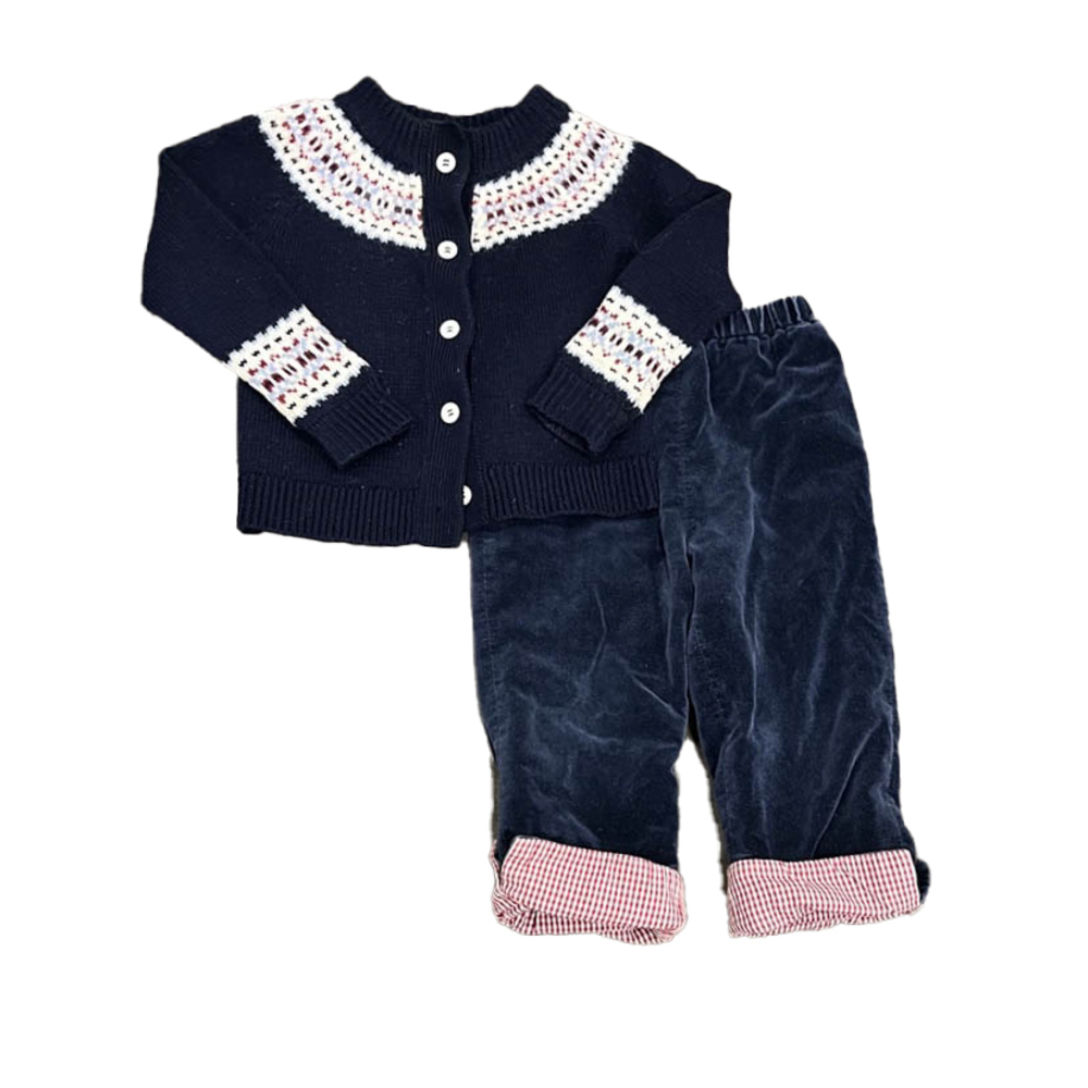 Kule Boys Navy | Red Apparel Sets size: 18 Months